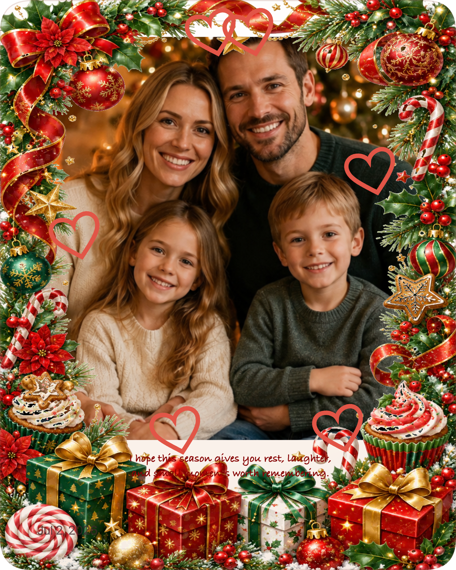 Christmas photo gift example