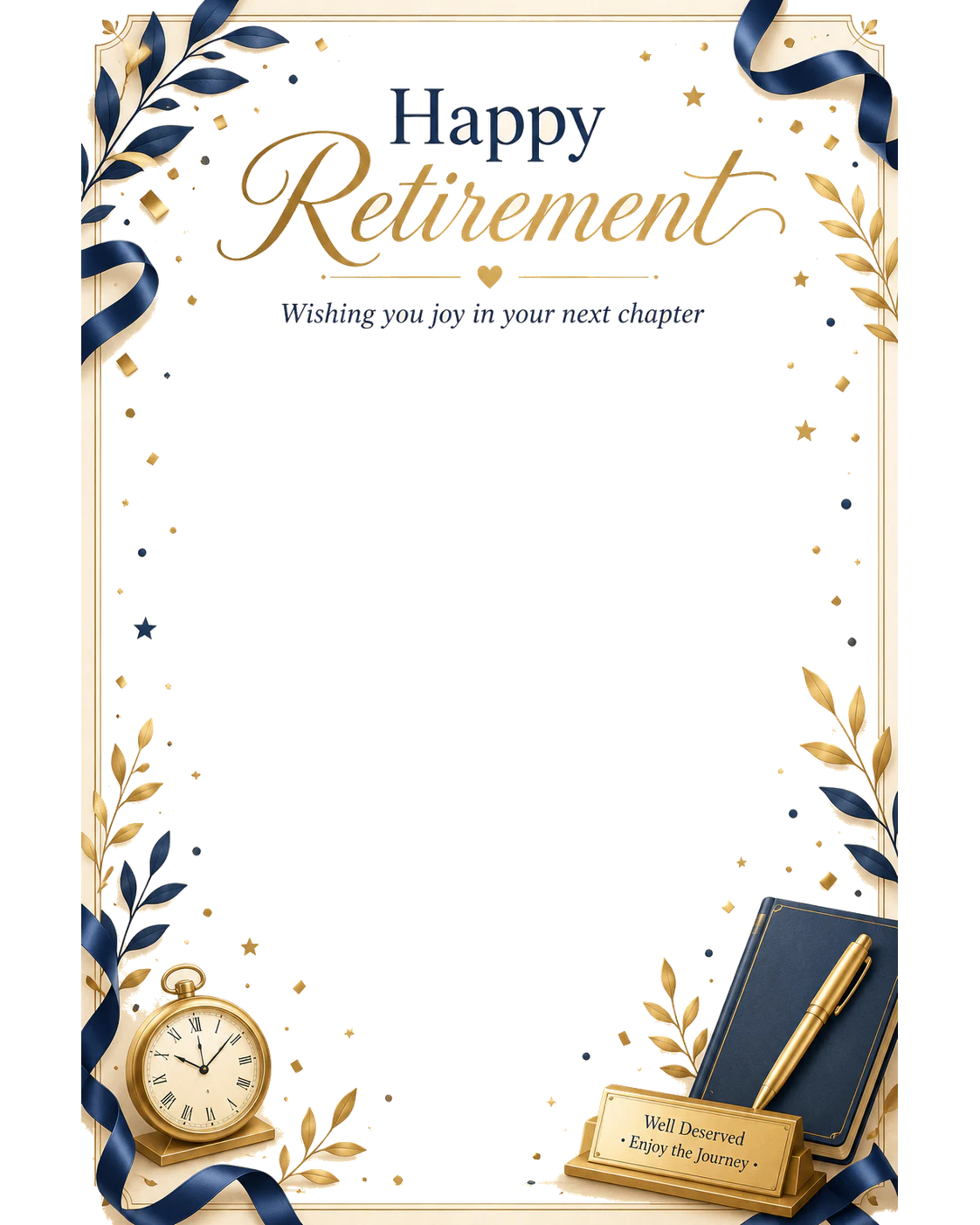 Retirement & Promotion decoration preview